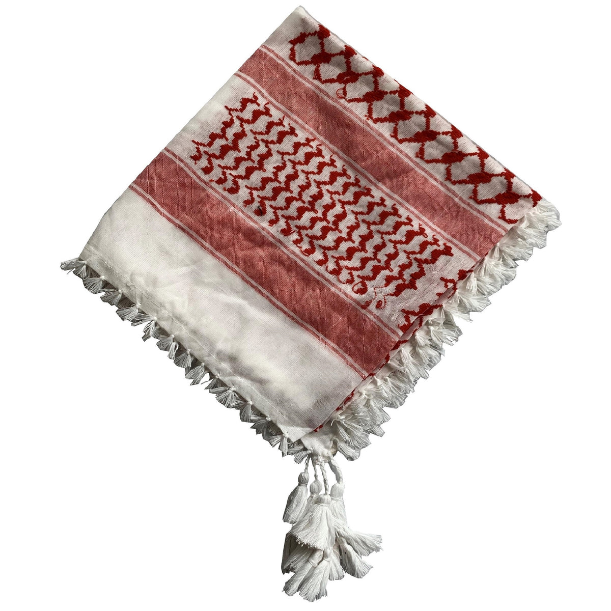 Arafat Palestinian Shemagh with Tassels – Al Firdaws