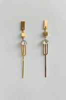 Edgy Me Gold plated Earrings
