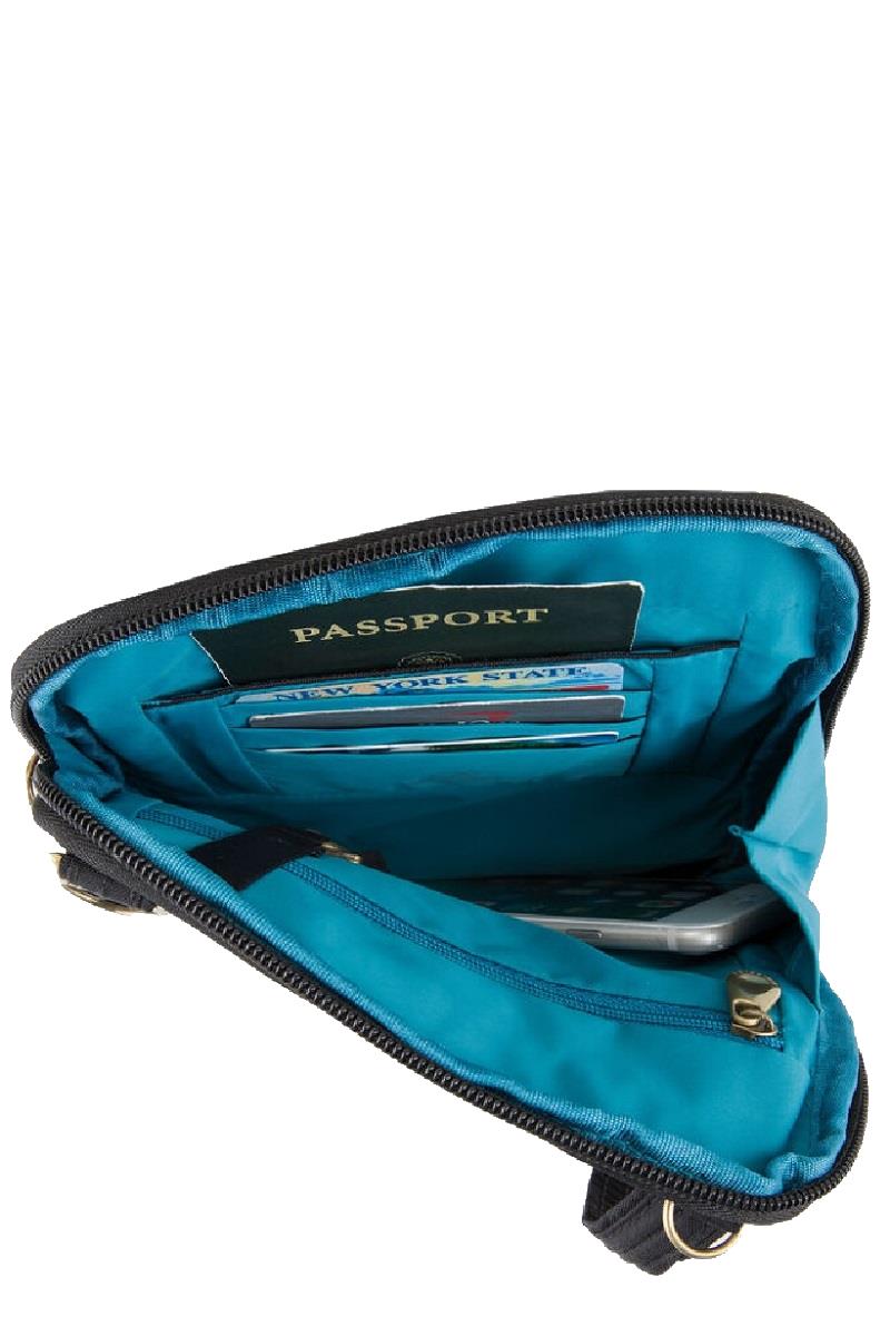 Travelon Womens RFID-Blocking Slim Zip Wallet