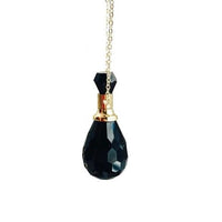 Faceted Crystal Oil/Attar Diffuser Bottle Necklace