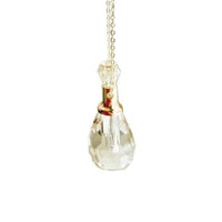 Faceted Crystal Oil/Attar Diffuser Bottle Necklace
