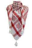 Arafat Palestinian Red Shemagh with Tassels
