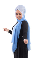 Gradient to White Scarf Hijab