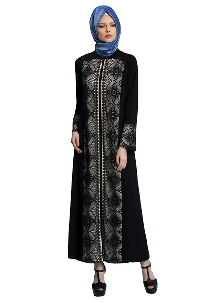 Turkish Lace Abaya by Olcay