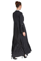V-Neck Pleated Back Abaya