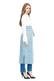 Geometrical Long Sleeveless Coat