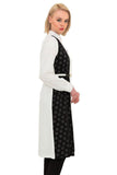 Polka Dot Long Sleeveless Coat