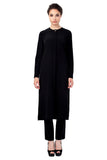 Large Sizes Button Front Long Tunic