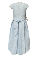 Glitter Asymmetric Eid Dress - Blue