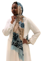 Luxurious Cosmos Print Scarf Hijab