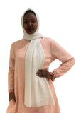 Permanent Pleated Plisse' Scarf Hijab