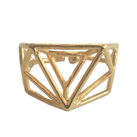 Adjustable Stacked Triangles Ring