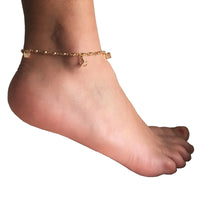 Gold Plated Cubes Anklet