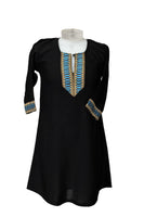 Blue Embroidered Abaya
