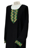 Green Embroidered Abaya