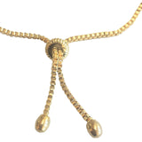 Adjustable Gold Plated Oval Bracelet