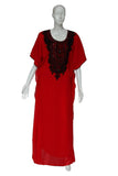 Chiffon Summer Caftan - Round Black Beads
